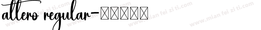 altero regular字体转换